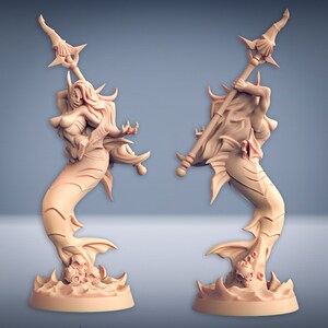 Death-Tide Jurakins - Telaxia, the Tidal Beauty | 32mm scale miniature | Artisan Guild