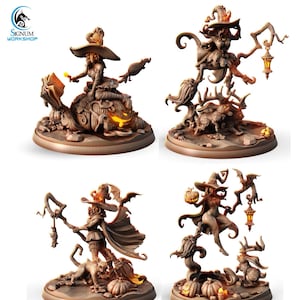 Charming Witches | 32mm scale miniature | Signum Workshop