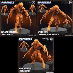 Skull Hunters - XL Assassins | LARGE models | 32mm scale miniature | Papsikels