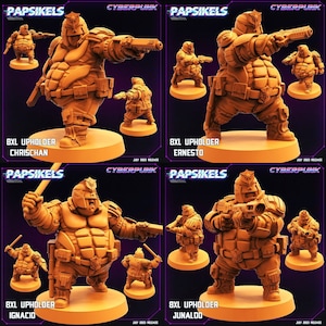 Upholder Corps - 8XL Batchoy Squad | 11 design options | 32mm scale miniature | Papsikels