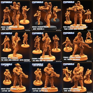 Space Marines - Round 2 | 9 design options | 32mm scale miniature | Papsikels