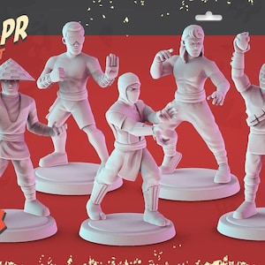 Mortal Kombat (fan art) | 7 design options | 32mm scale miniatures | Pop Minis