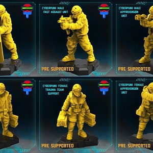 PCPD Trauma Team - Emergency - Police - Medic | 6 design options | 32mm scale miniature | Papsikels