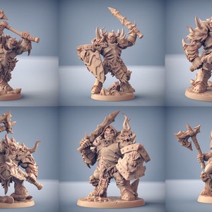 Frostmetal Clan - Orcs and Ogres | 8 design options | 32mm scale miniature | Artisan Guild