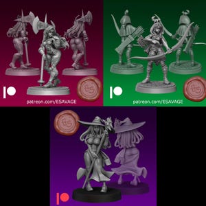 Dragon&#39;s Crown (fan art) | 32mm scale miniature | Ethan Savage Studios