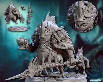 Lunatics of the Death-Tide - Archibald the Baron of the Mudflats | 32mm scale miniature | Artisan Guild