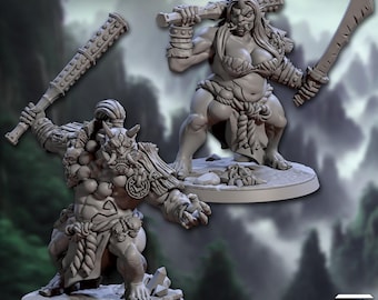 Oni Clan - Ogre Mage Warriors - Kyogin | 32mm scale miniature | Artisan Guild
