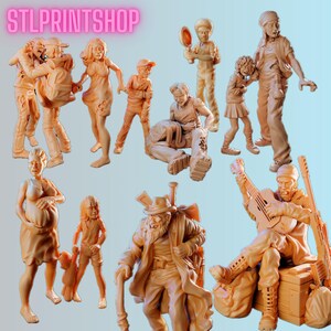 Apocalyptic NPCs | 32mm scale miniature | Vaultz Miniatures