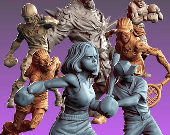 Sports Complex Plague - Zombie Outbreak | 32mm scale miniature | Vaultz Miniatures