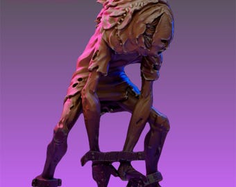 Citizen Evil 1 - Zombie Prisoner Lady | 32mm scale miniature | Vaultz Miniatures