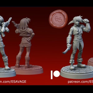 Trails in the Sky (fan art) - Josette and Joshua | 32mm scale miniature | Ethan Savage Studios