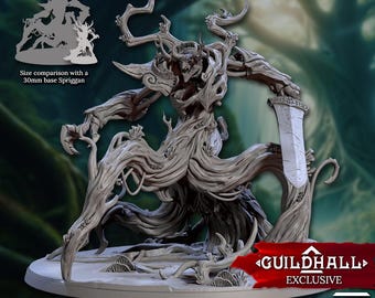 Barkwraith Spriggans - Avatar of the Wild - Forest Spirit | LARGE model | 32mm scale miniature | Artisan Guild