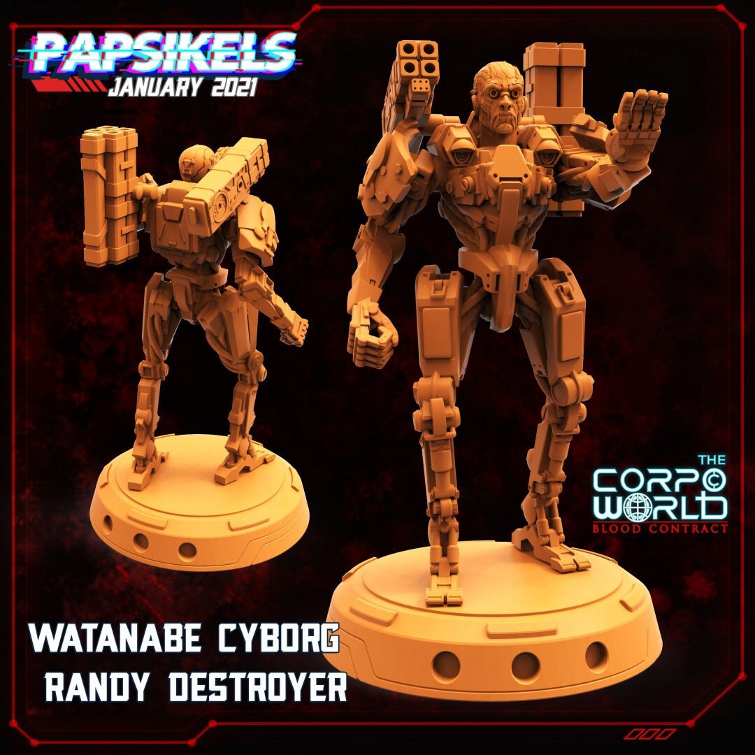 Adam Smasher - 2077 - Watanabe Cyborg Randy Destroyer | 32mm