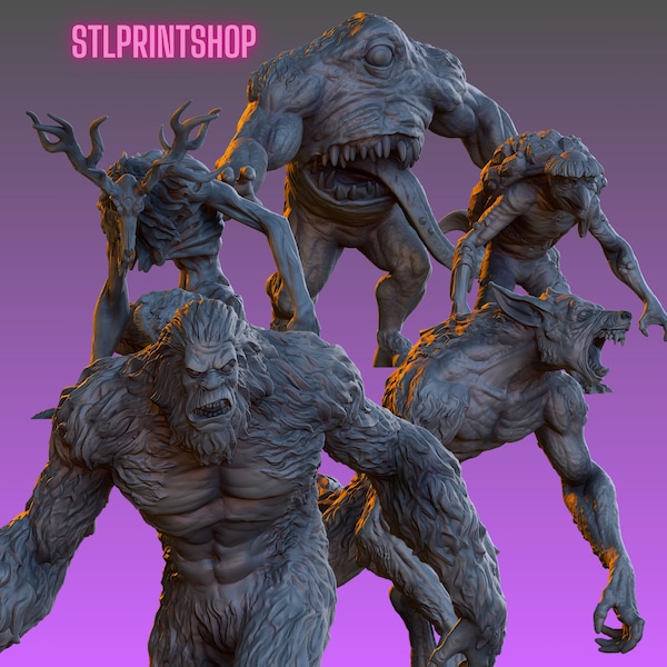 Cryptids Criptid - Folkloric Creatures - Folklore Monsters | 32mm scale miniature | Vaultz Miniatures