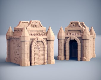Oldburg Fallen Ones - Mausoleum - Graveyard Cemetery | 32mm scale miniature | Artisan Guild