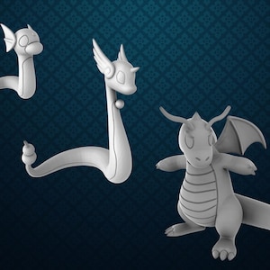 Dratini - Dragonair - Dragonite | 35mm True Scale Series | Irnkman&#39;s Minis