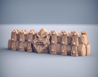 Dwarven Oathbreakers - Emplacement Battlefield Barrier | 32mm scale miniature | Artisan Guild