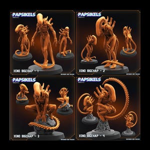 Xeno Big Chaps | 32mm scale miniature | Papsikels