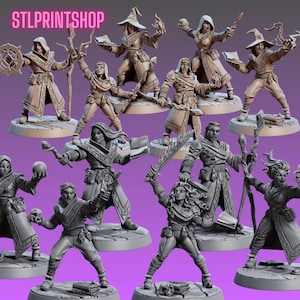 Arcanist's Guild - Apprentice Arcanists | 32mm scale miniature | Artisan Guild