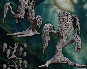 Barkwraith Spriggans - Willow Trees | 32mm scale miniature | Artisan Guild