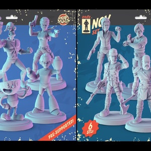Video Game Heroes (fan art) | 32mm scale miniature | Pop Minis