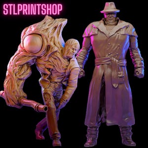Resident Evil 2 - Birkin and the Tyrant | 32mm scale miniature