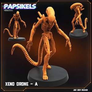 Xeno Drones | 32mm scale miniature | Papsikels