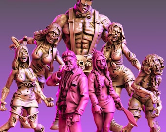 Nightclub Night Club Dance - Zombie Outbreak | 32mm scale miniature | Vaultz Miniatures