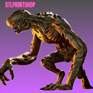 Zombie Aberration - The Blind Lurker | LARGE model | 32mm scale miniature | Vaultz Miniatures