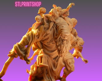 Zombie Aberration - The Gravedigger | LARGE model | 32mm scale miniature | Vaultz Miniatures