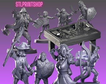 TTRPG Cosplayers - Zombie Outbreak | 32mm scale miniature | Vaultz Miniatures