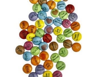 Personalised sweets Smarties Christmas Chocolate sweets . The perfect Christmas stocking filler, Birthday gift. Gift for him, gift for her