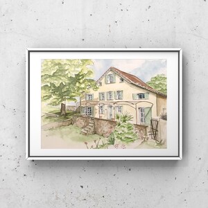 Custom Watercolour Painting