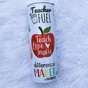 Teacher Tumbler for Teacher Appreciation Week Gift, Teacher Cup, Personalized Teacher Cup