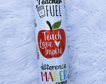 Personalized Teacher Appreciation 20oz Tumbler