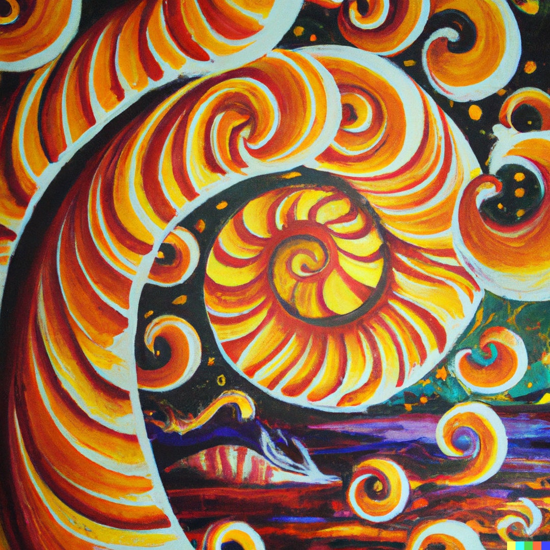 AIART Modern Art Neural Network Painting Waves Digital Art Art Print