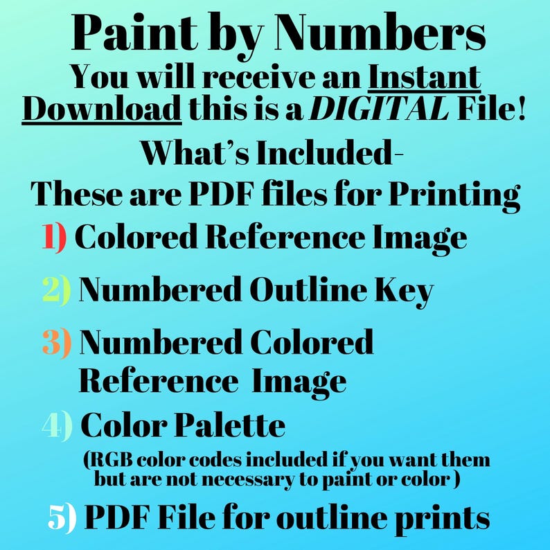 Paint by Numbers Instant Download Vintage Nativity Scene, Color Photos