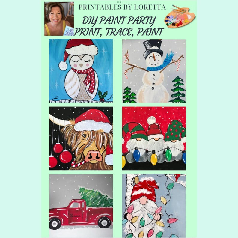 Paint by Numbers Instant Download Vintage Nativity Scene, Color Photos