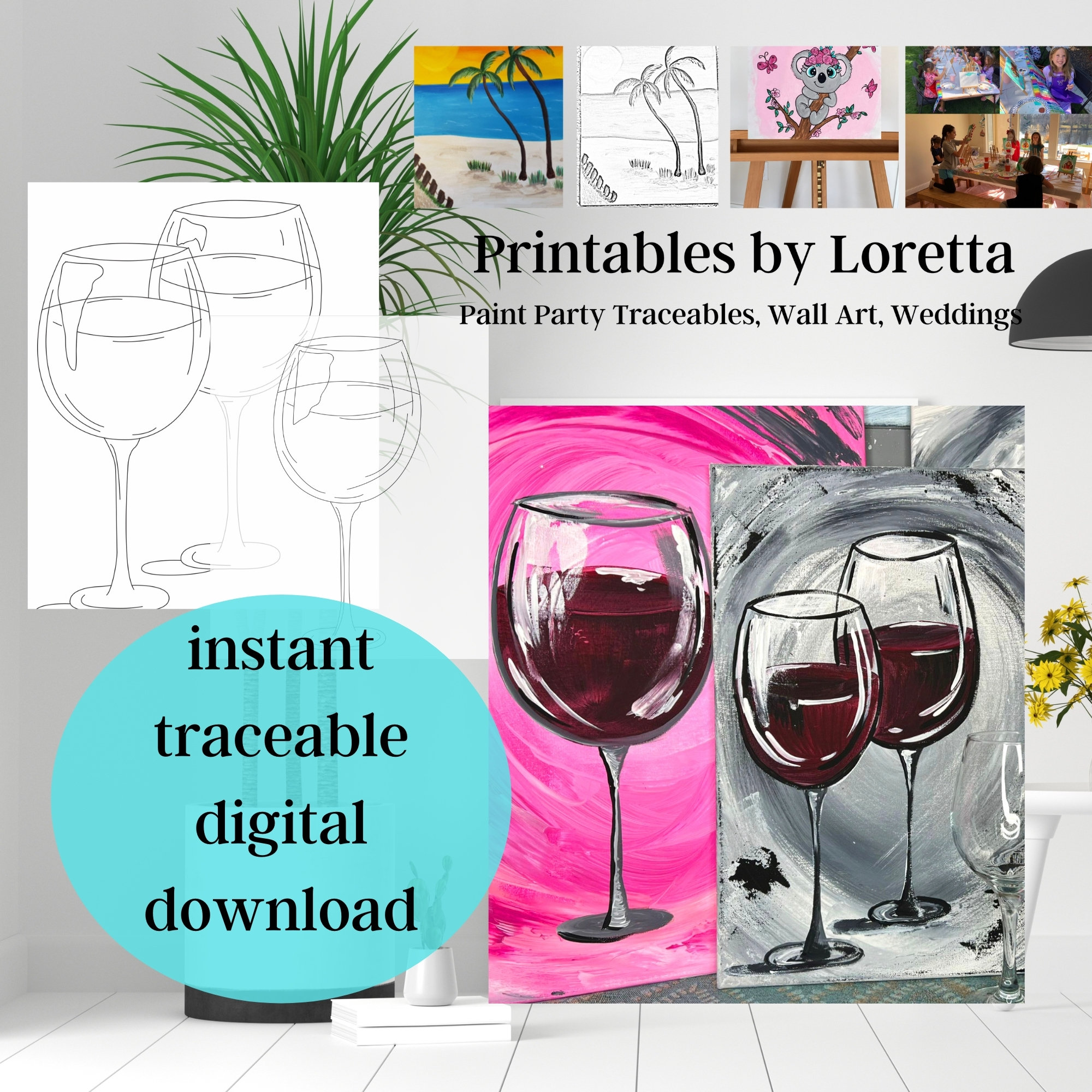 DIY Wine Glass Paint Kit