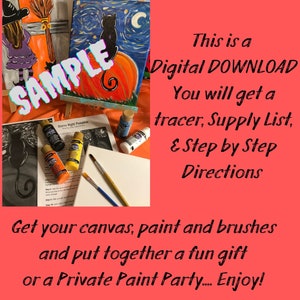 This is a digital download that includes tracer, photo, supply list and step by step instructions.
