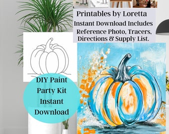 DIY Paint Party Kit Instant Download, Includes Tracer