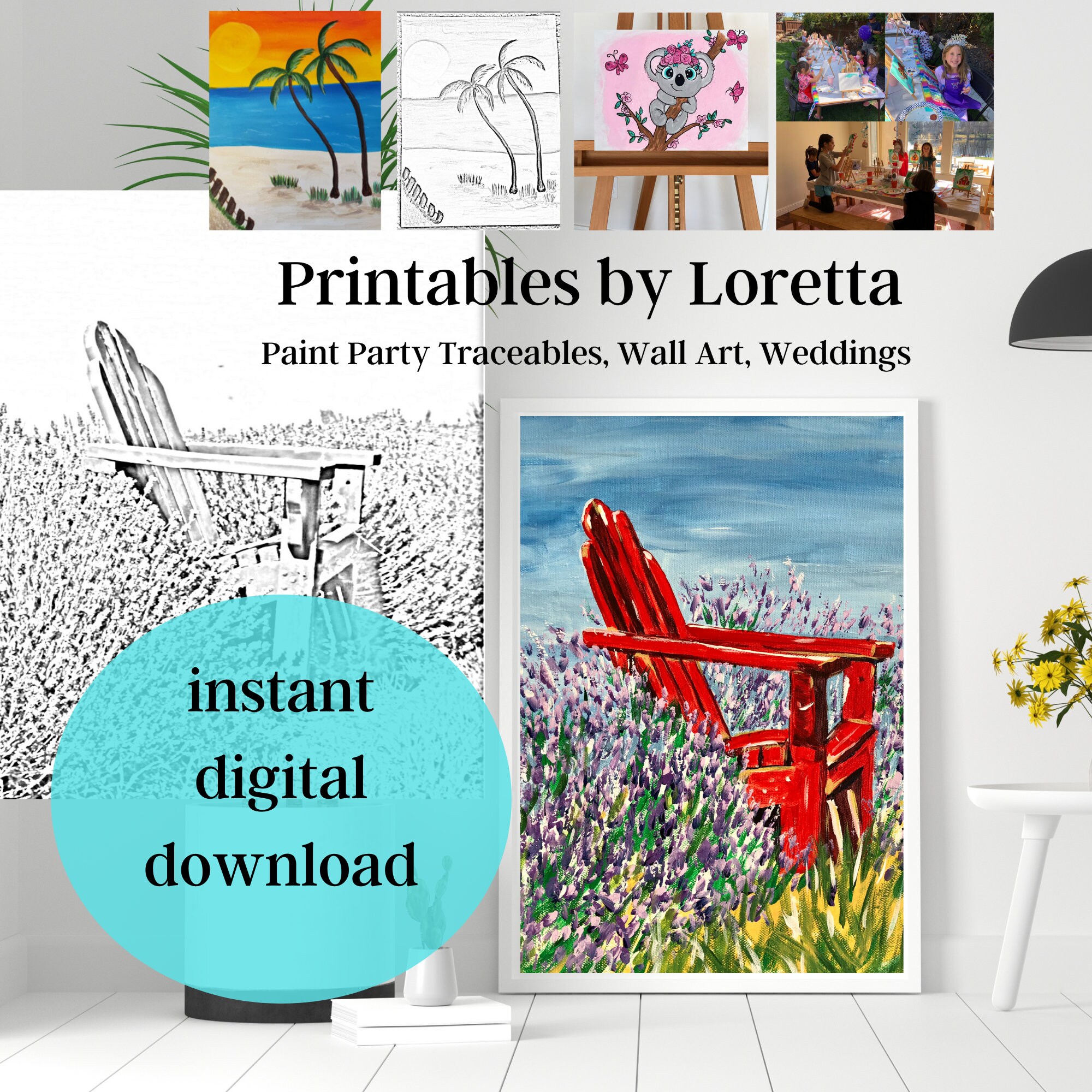 DIY Paint Party Kit Instant Download Tracer Instructions -  Canada