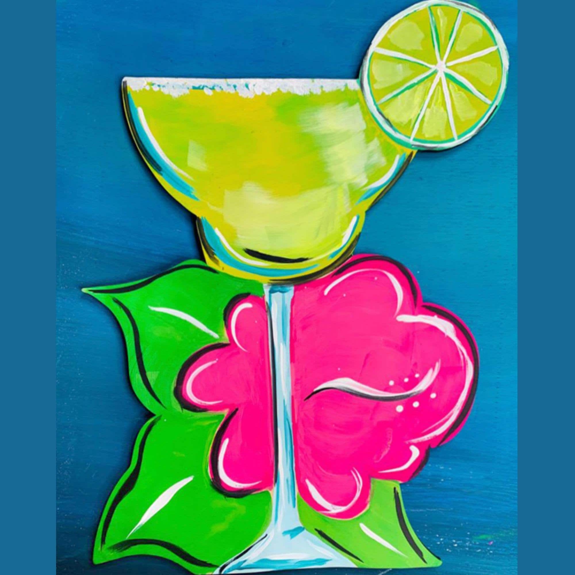 DIY Paint Party Kit Instant Download Margarita Photo, Tracer