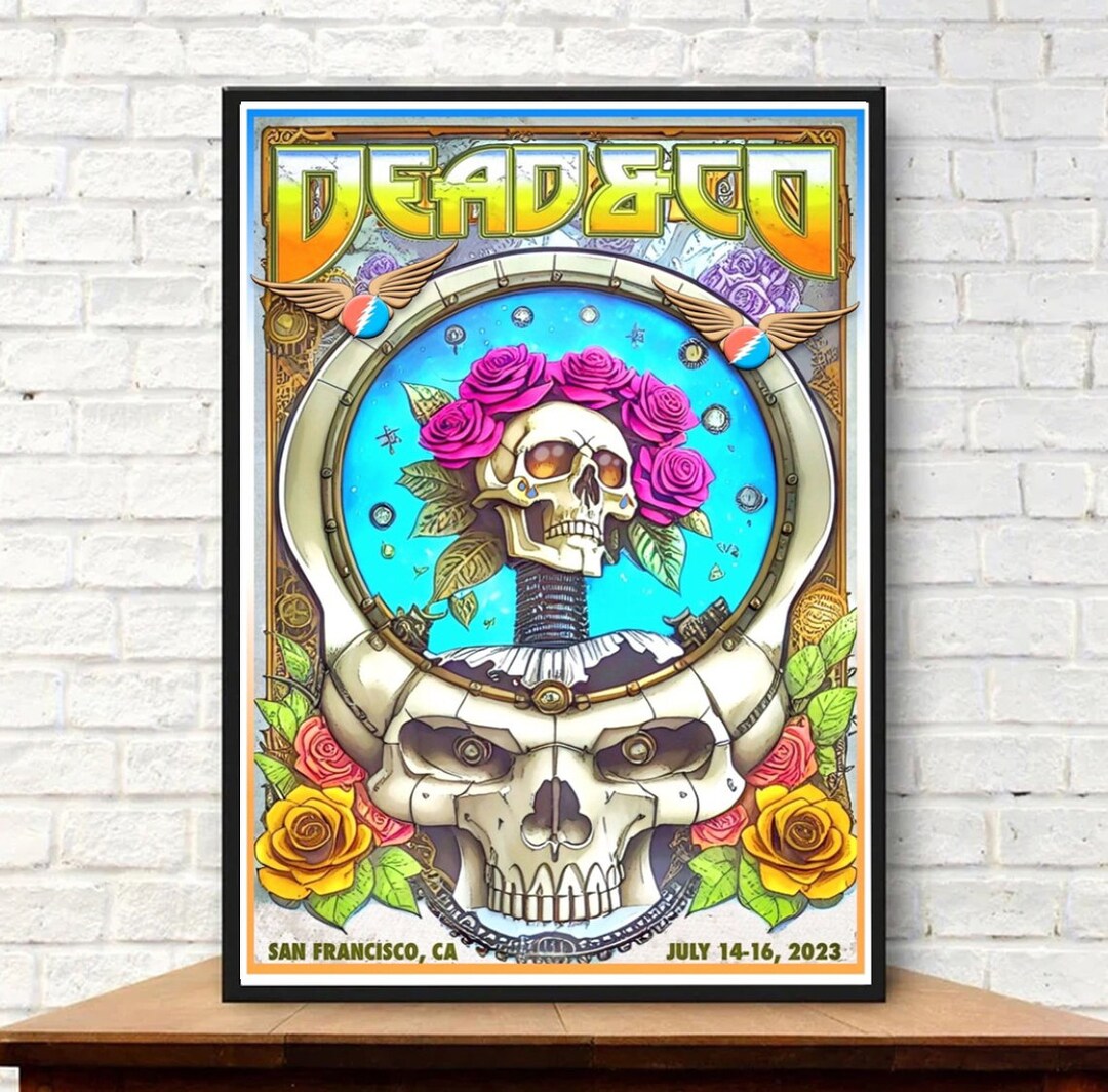 Dead & Company San Francisco Poster the Final Tour 2023 Etsy