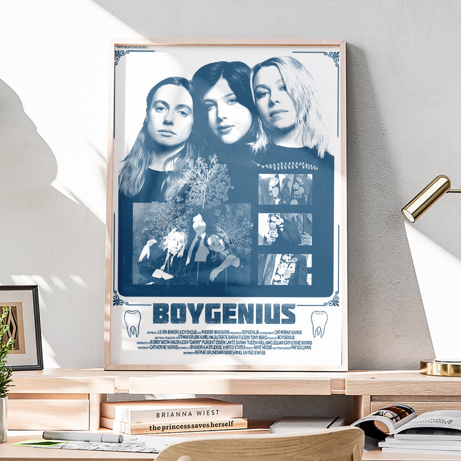 Boygenius 2023 Poster Print Art, The Record Album Poster Designed