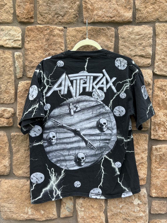 ANTHRAX BROCKUM パーシステンス・オブ・タイム Tシャツ 1990