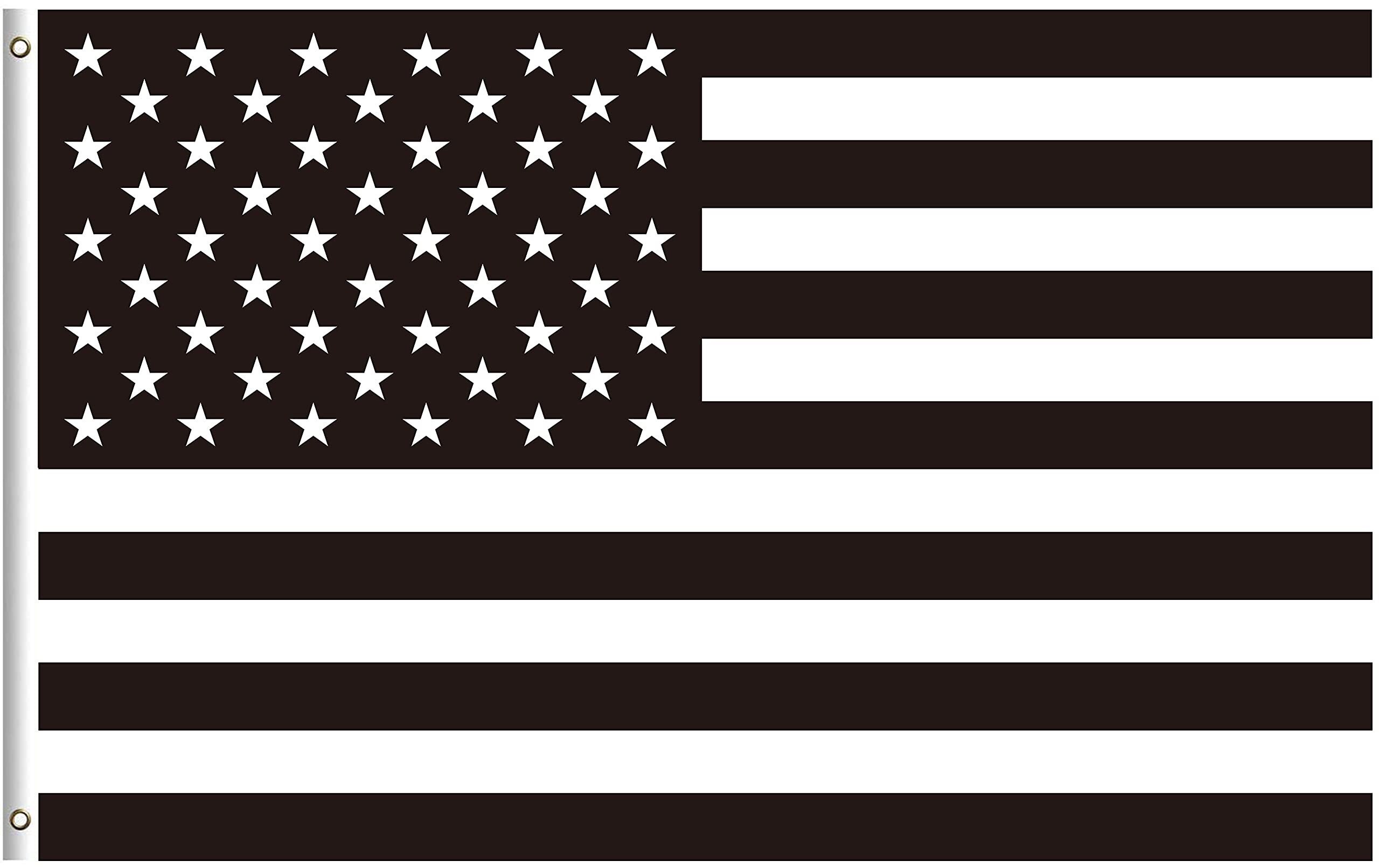 Black and White American Flag, Black and White USA Flag, 3x5 Feet - Etsy