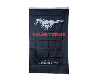 Mustang Flag Banner, 3x5 Feet