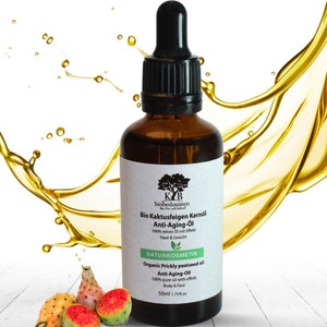 Organic prickly pear seed oil, the miracle anti-aging oil. 50 ml