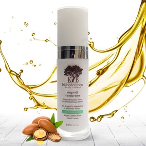 Organic argan oil cream for dry skin. Natural skin care. 50 ml